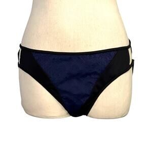 Jonathan Simkhai navy blue bikini bottom size Medium